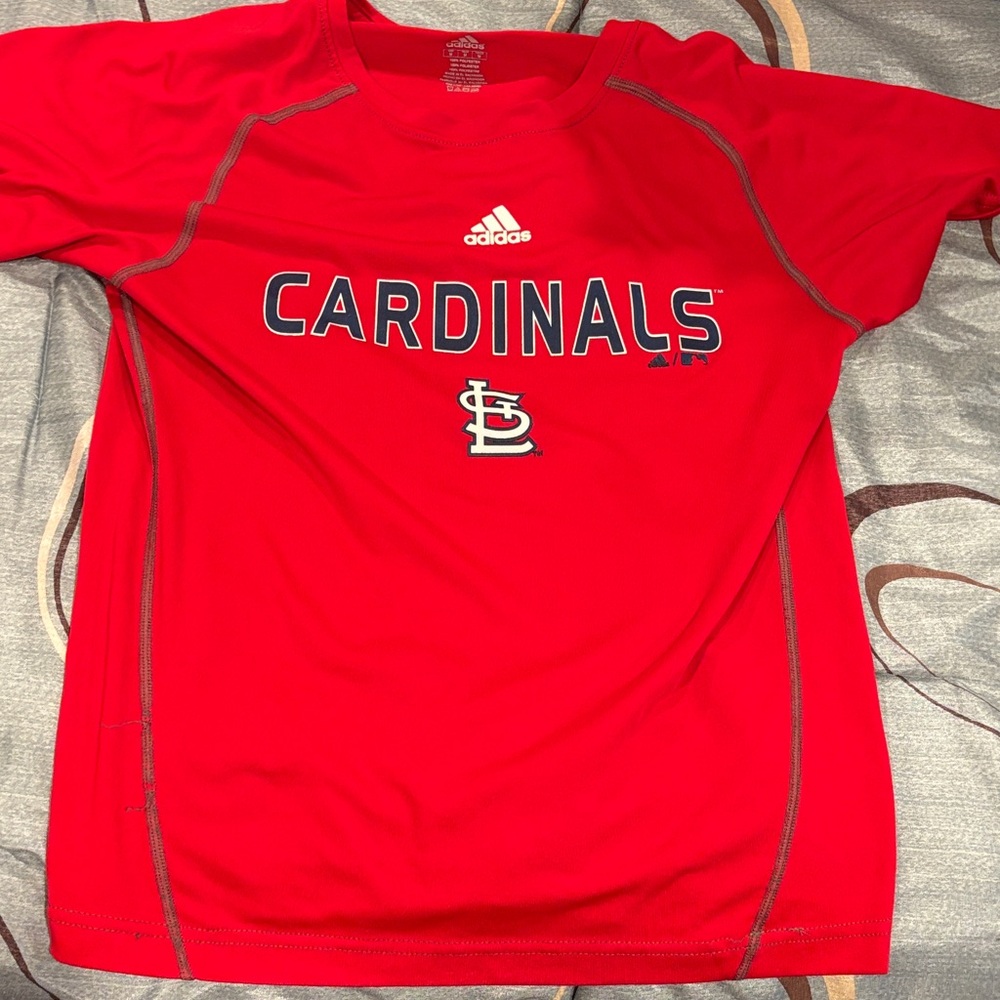 3 shirts in all  Kids Red Cardinals Jersey, tee & sleeveless top